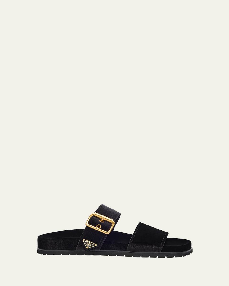 Velvet Dual-Band Flat Sandals
